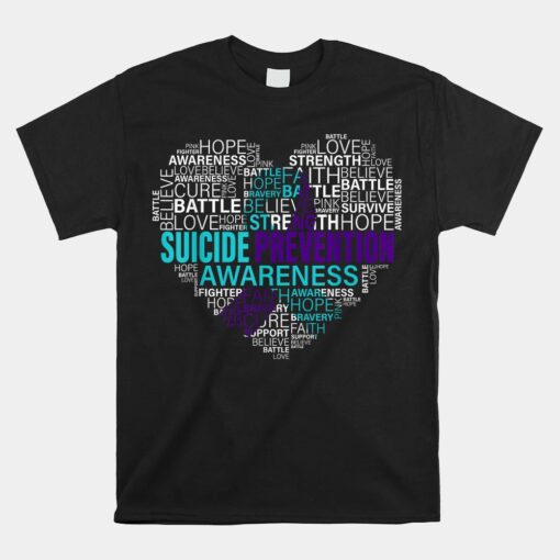 Suicide Prevention Awareness Fight Hope Strong Warriors Shirt