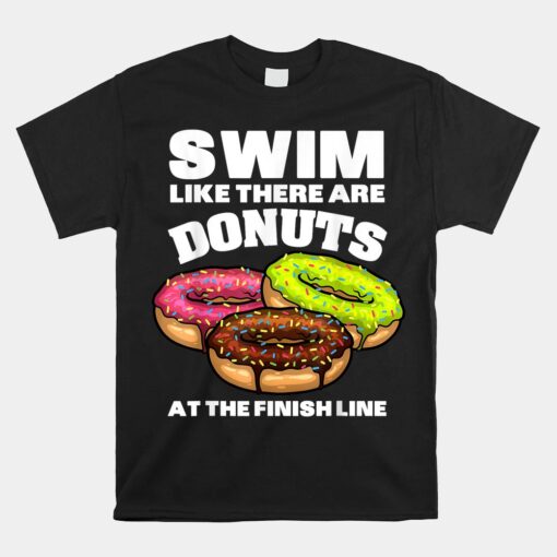 Swimming Donut Swimmer Sports Athlete Shirt