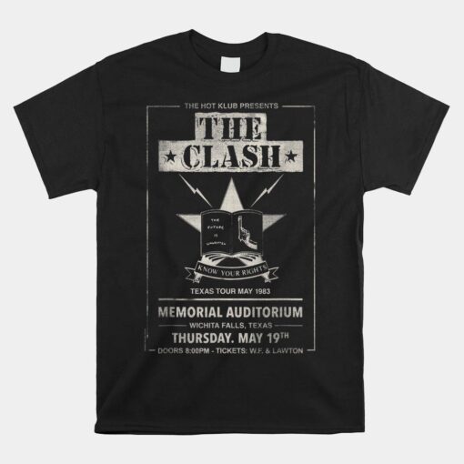 The Clash Texas Tour 83' Wichita Falls Shirt