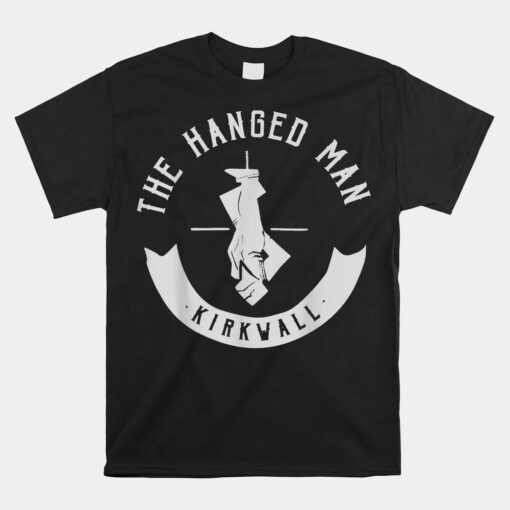 The Hanged Man Pub Logo Dragons Age 2 White Logo Essential Shirt