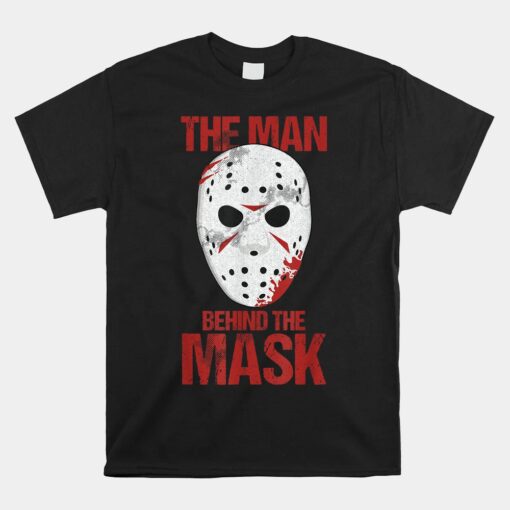 The Man Behind The Mask Lazy Halloween Shirt