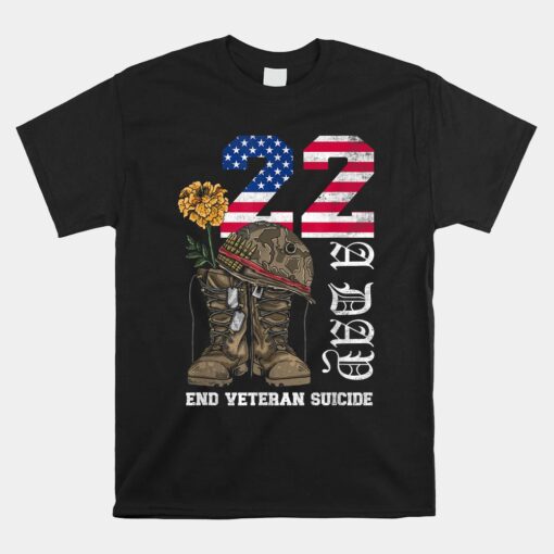 Veteran 22 A Day Take Their Lives End Veteran Suicide Shirt