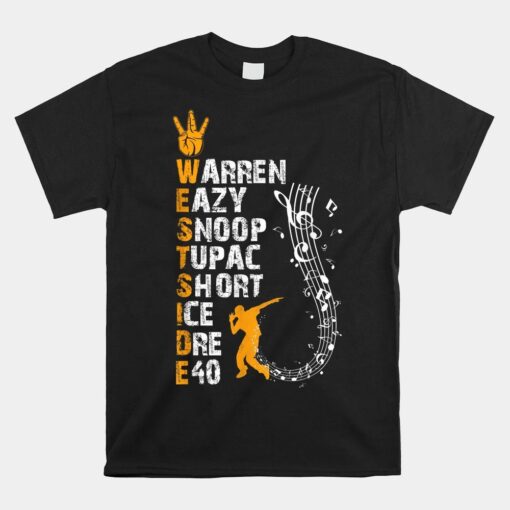 Westside Hip Hop Rap Music Legends Shirt