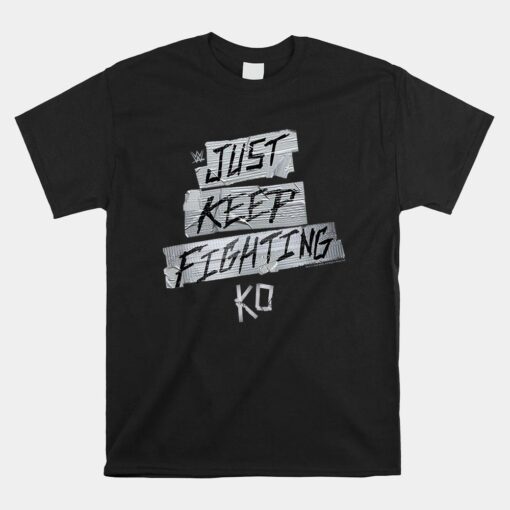 Wwe Wrestlemania Kevin Owens Just Keep Fighting Emblem Shirt