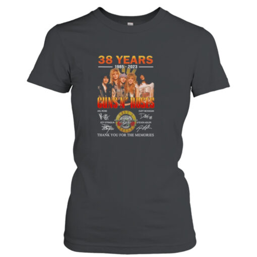 38 Years 1985 – 2023 Guns N’ Roses Thank You For The Memories Unisex T- T-Shirt Hoodie