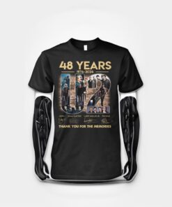 48 Years 1976 – 2024 U2 Signature Thank You For The Memories T-Shirts