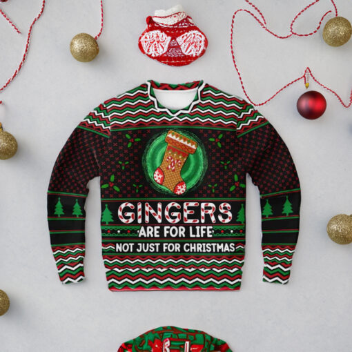 Ginger Are For Life Not Just For Christmas Ugly Sweater