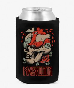 Mastodon Skullheart Tattoo Koozie Can Coolers