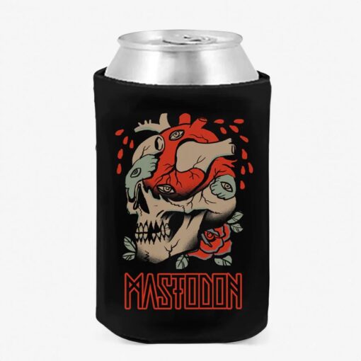 Mastodon Skullheart Tattoo Koozie Can Coolers