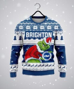 Personalized EPL Brighton Grinch Ugly Sweater All Over Print For Fan