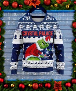 Personalized EPL Crystal Palace Grinch Ugly Sweater All Over Print For Fan