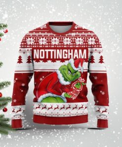 Personalized EPL Nottingham Grinch Ugly Sweater All Over Print For Fan