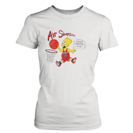 Air Bart Simpson serious hangtime dude shirt T-Shirt Hoodie