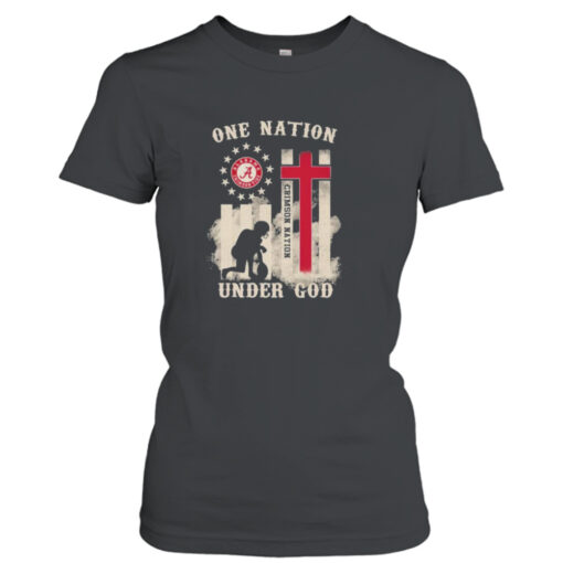 Alabama Crimson Tide One Nation Under God 2023  T-Shirt Hoodie