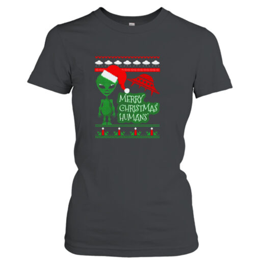 Alien Ufo Ugly Christmas Sweater shirt T-Shirt Hoodie