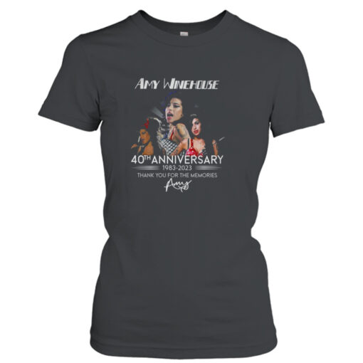 Amy Winehouse 40th Anniversary 1983 – 2023 Thank You For The Memories T- T-Shirt Hoodie