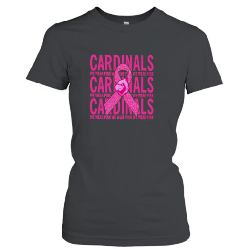 Arizona Cardinals Mascot We Wear Pink Cancer T-shirt T-Shirt Hoodie