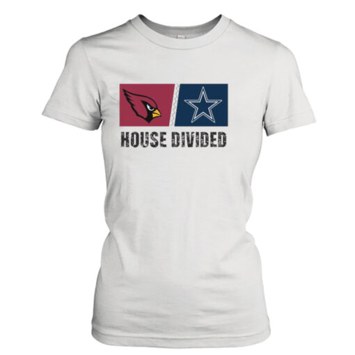 Arizona Cardinals vs Dallas Cowboys House Divided  T-Shirt Hoodie