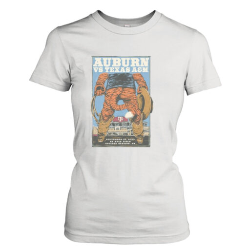 Auburn Tigers Vs Texas A&M September 23 2023 At Kyle Field College Station TX  T-Shirt Hoodie