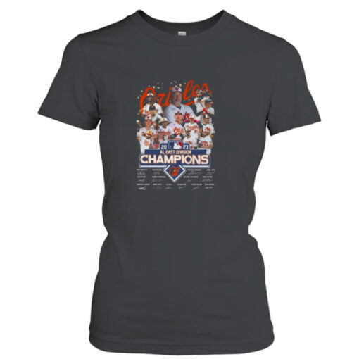 Baltimore Orioles 2023 AL East Division Champions Signatures shirt T-Shirt Hoodie