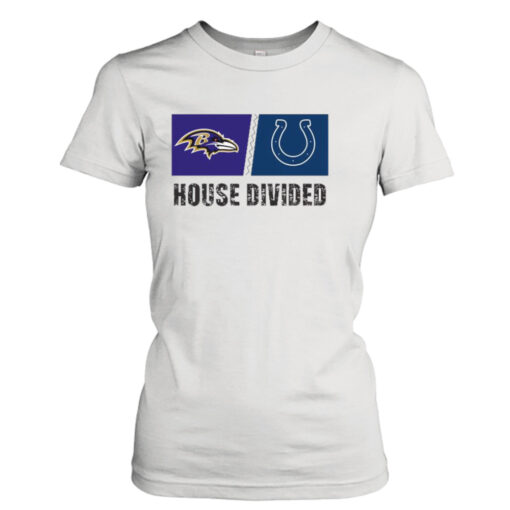 Baltimore Ravens vs Indianapolis Colts House Divided  T-Shirt Hoodie