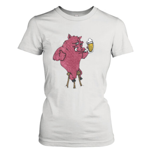 Beer Drinking Razorback Hog Vintage shirt T-Shirt Hoodie