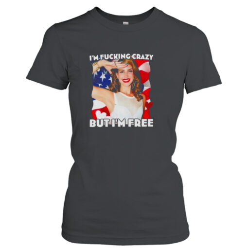 Bejeweled Stickers I’m Fucking Crazy But Im Free Lana Del Rey T-shirt T-Shirt Hoodie