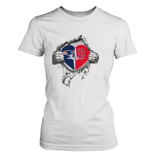 Blood Inside Me New England Patriots And Boston Red Sox 2023 shirt T-Shirt Hoodie