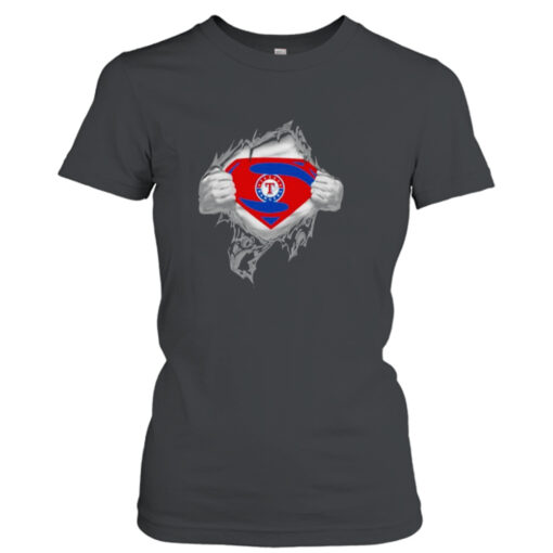 Blood Inside Me Texas Rangers Superman T- T-Shirt Hoodie