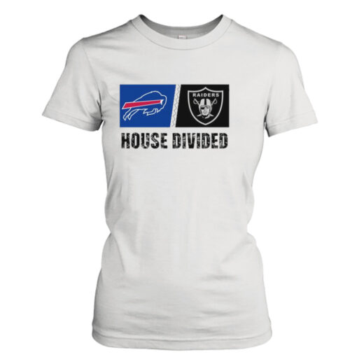 Buffalo Bills vs Las Vegas Raiders House Divided  T-Shirt Hoodie