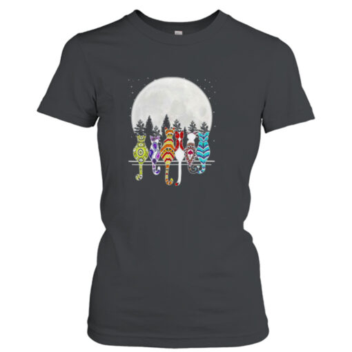 Cat moon art shirt T-Shirt Hoodie