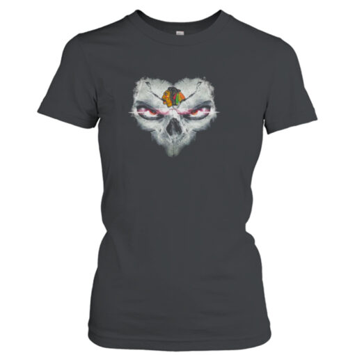 chicago Blackhawks Skulls Of Fantasy Logo T  T-Shirt Hoodie