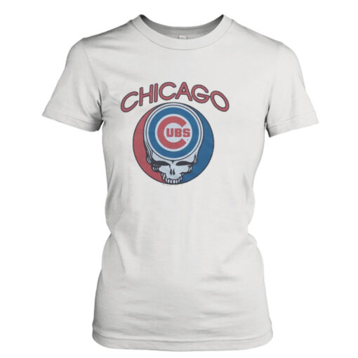 Chicago Cubs Homage Grateful Dead Tri-Blend T-Shirt Hoodies