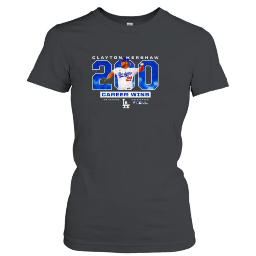 Clayton Kershaw 200 Career Wins Los Angeles Dodgers  T-Shirt Hoodies