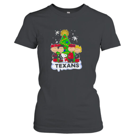 Houston Texans The Peanuts Christmas Tree Sweatshirt T-Shirt Hoodie