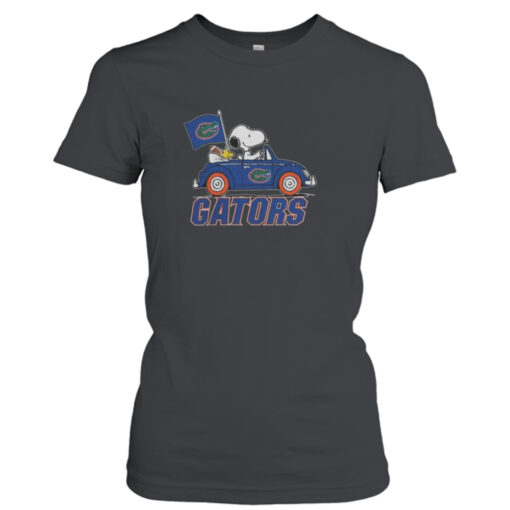 Peanuts Snoopy And Woodstock Florida Gators On Car 2023 T-shirt T-Shirt Hoodie