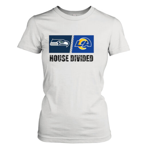 Seattle Seahawks vs Los Angeles Rams House Divided  T-Shirt Hoodie