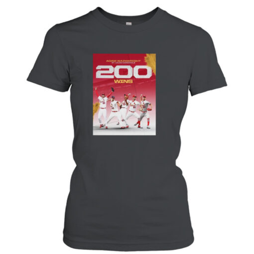 St Louis Cardinals Adam Wainwright 200 Career Wins In MLB  T-Shirt Hoodie