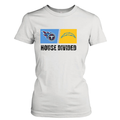 Tennessee Titans vs Los Angeles Chargers House Divided  T-Shirt Hoodie