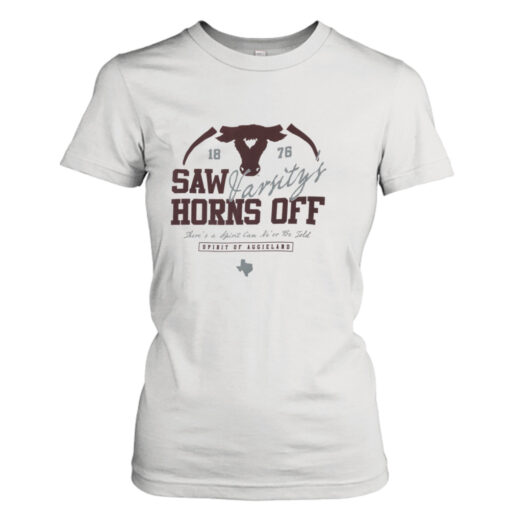 Texas A&M Saw Varsity’s Horns Off White T- T-Shirt Hoodie