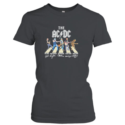 The AC DC Band Abbey Road Signatures  T-Shirt Hoodie