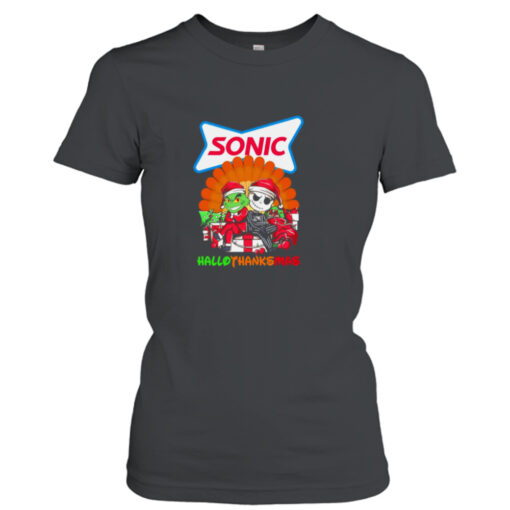 The Grinch Sonic Hallothanksmas 2023  T-Shirt Hoodie