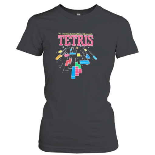 The relentless building block video puzzle tetris T-shirt T-Shirt Hoodie