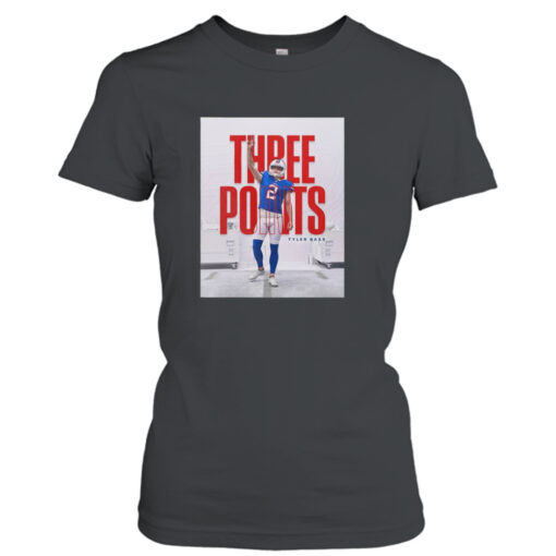 Three Points For Tyler Bass Buffalo Bills vs New York Jets T- T-Shirt Hoodie