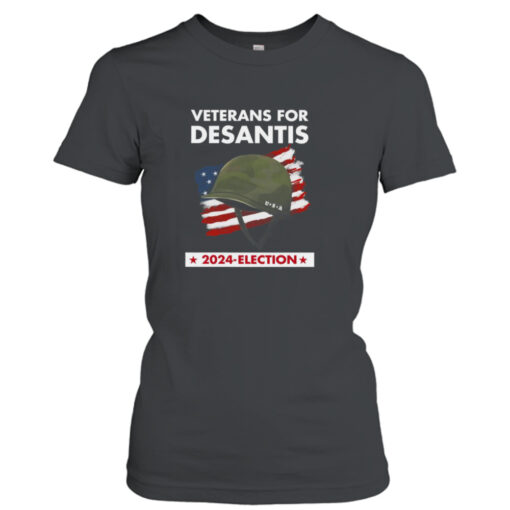 Veteran for desantis 2024 election American flag  T-Shirt Hoodies