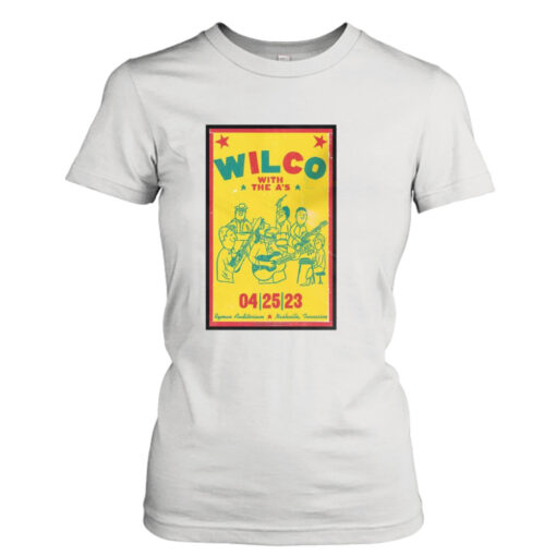 Wilco Nashville TN, Ryman Auditorium April 25 2023 Poster  T-Shirt Hoodies