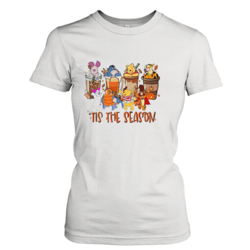 Winnie The Pooh Eeyore Tigger Tis The Season Halloween  T-Shirt Hoodie