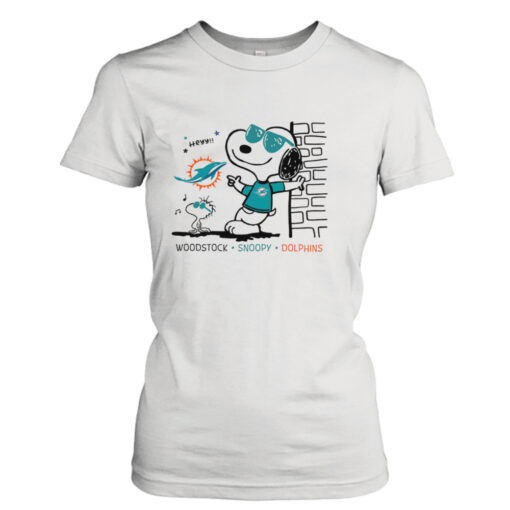 Woodstock Snoopy Dolphins shirt T-Shirt Hoodie