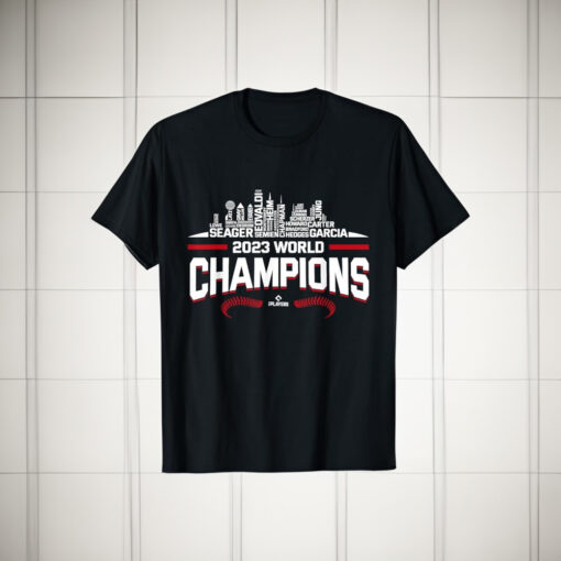 2023 World Champions Adolis Garcia Texas MLBPA T-Shirts