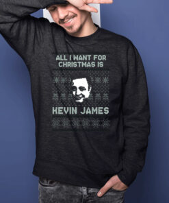 All I Want For Christmas Is Kevin James Ugly Sweater Fan T-Shirts